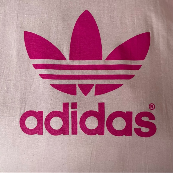 3/$25 Adidas Logo Tee Pink Size 3X - Picture 3 of 6